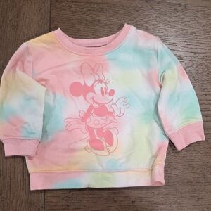 Disney Pink and Green Minnie Mouse Hoodie